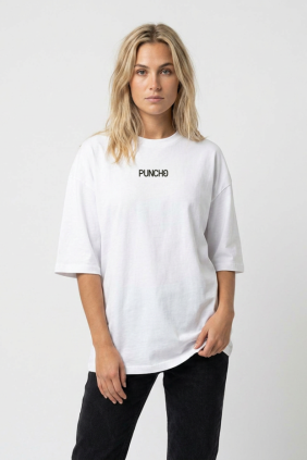Beyaz Kadın Oversize T-Shirt