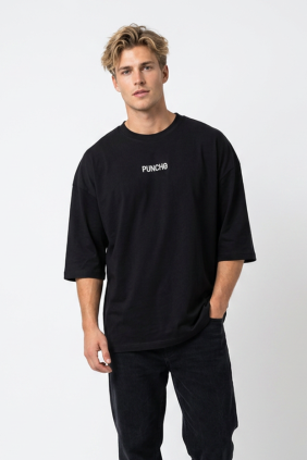 Siyah Erkek Oversize T-Shirt