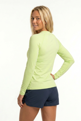 Slim Fit Kadın Surf Rashguard Yeşil