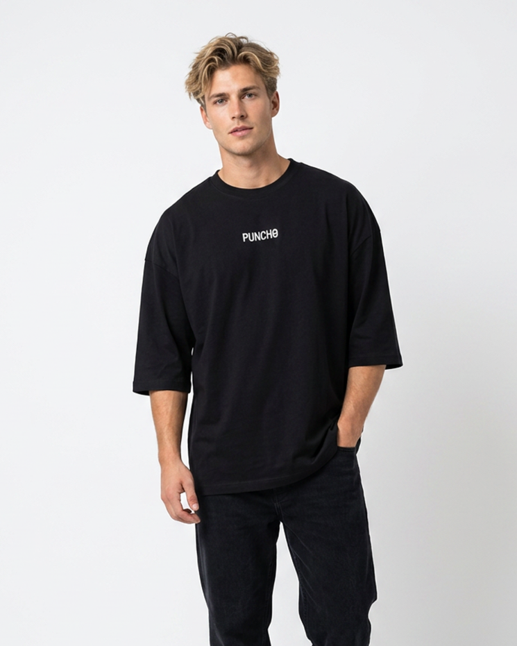 Siyah Erkek Oversize T-Shirt